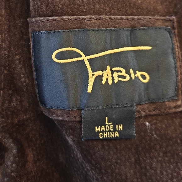 Y2k‎ Brown Suede Full Zip Hooded Jacket Women's Large Faux Fur Lined VTG Leather - Picture 5 of 8